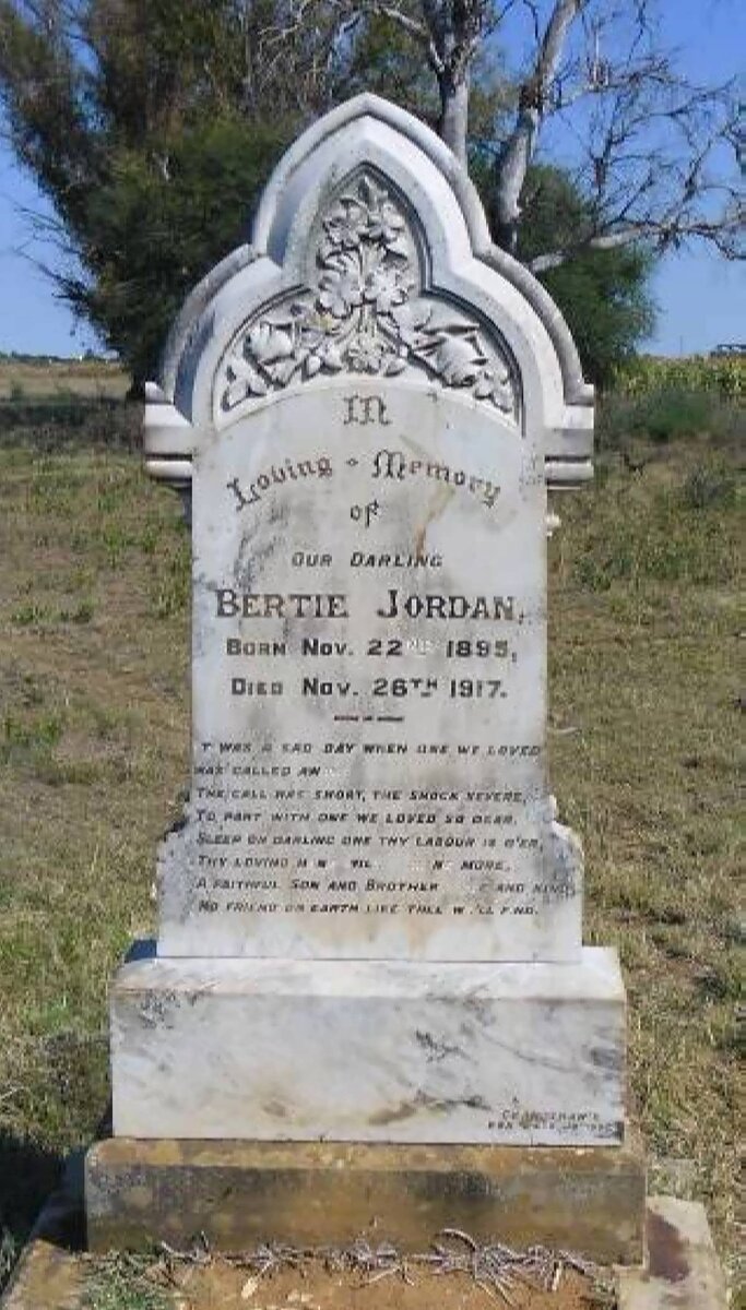 JORDAN Bertie 1895-1917