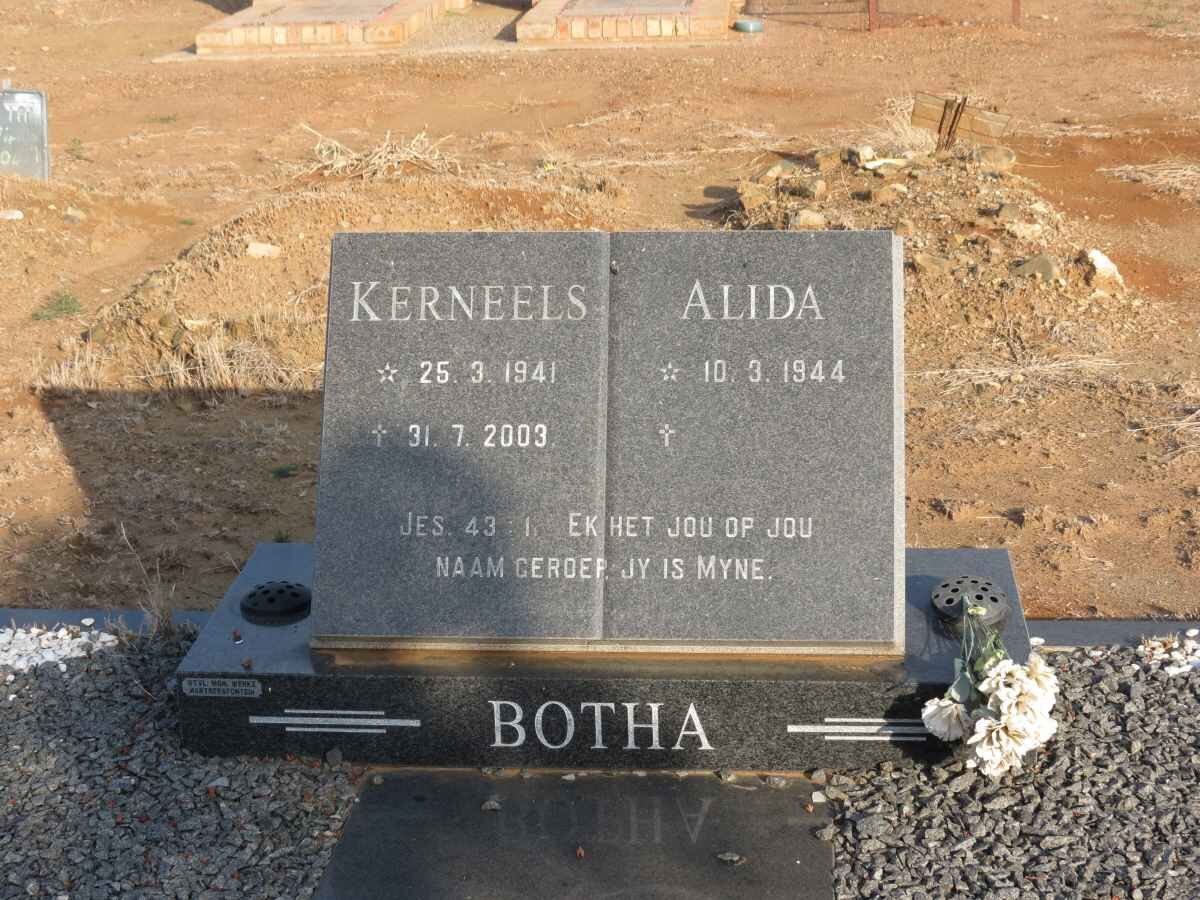 BOTHA Kerneels 1941-2003 &amp; Alida 1944-