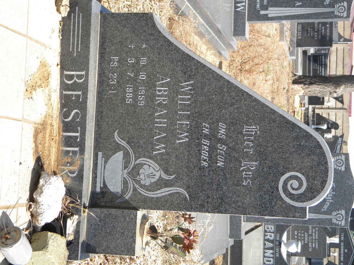BESTER Willem Abraham 1959-1985