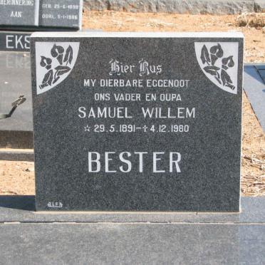 BESTER Samuel Willem 1891-1980