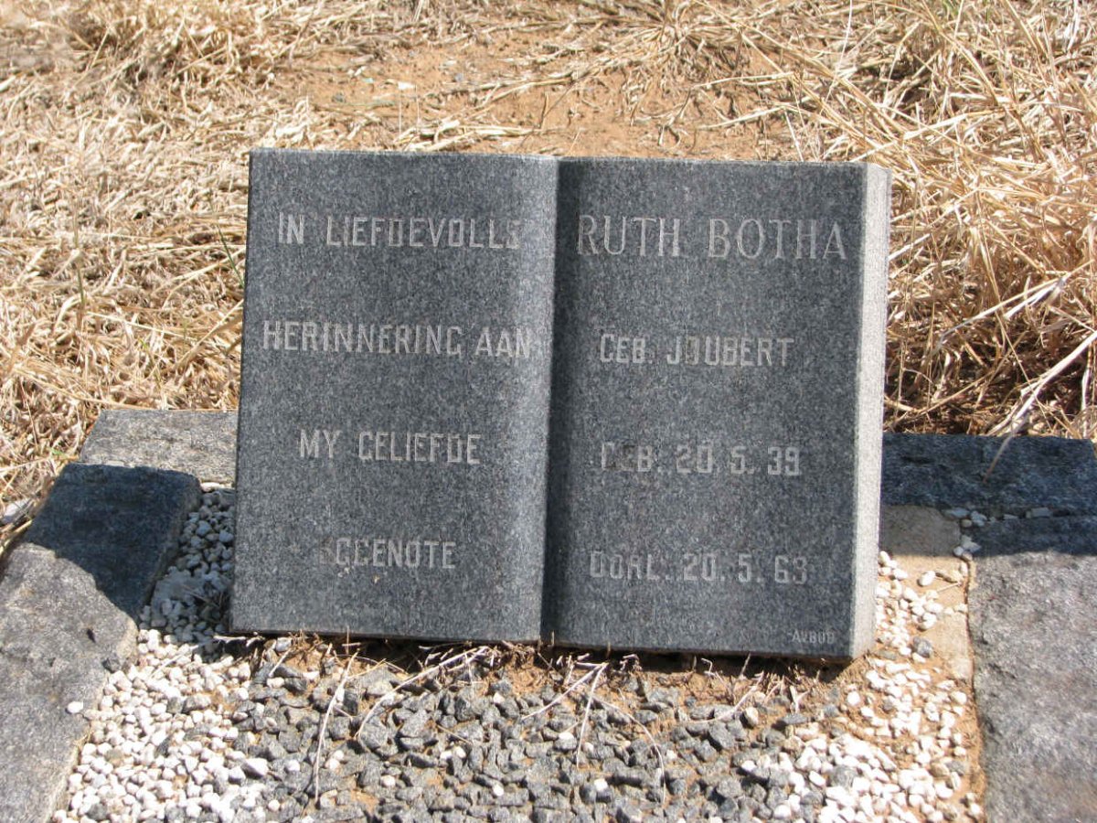 BOTHA Ruth nee JOUBERT 1939-1963