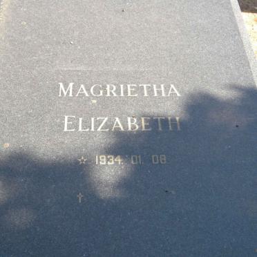 BOSHOFF Magrietha Elizabeth 1934-