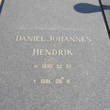 BOSHOFF Daniël Johannes Hendrik 1930-1981