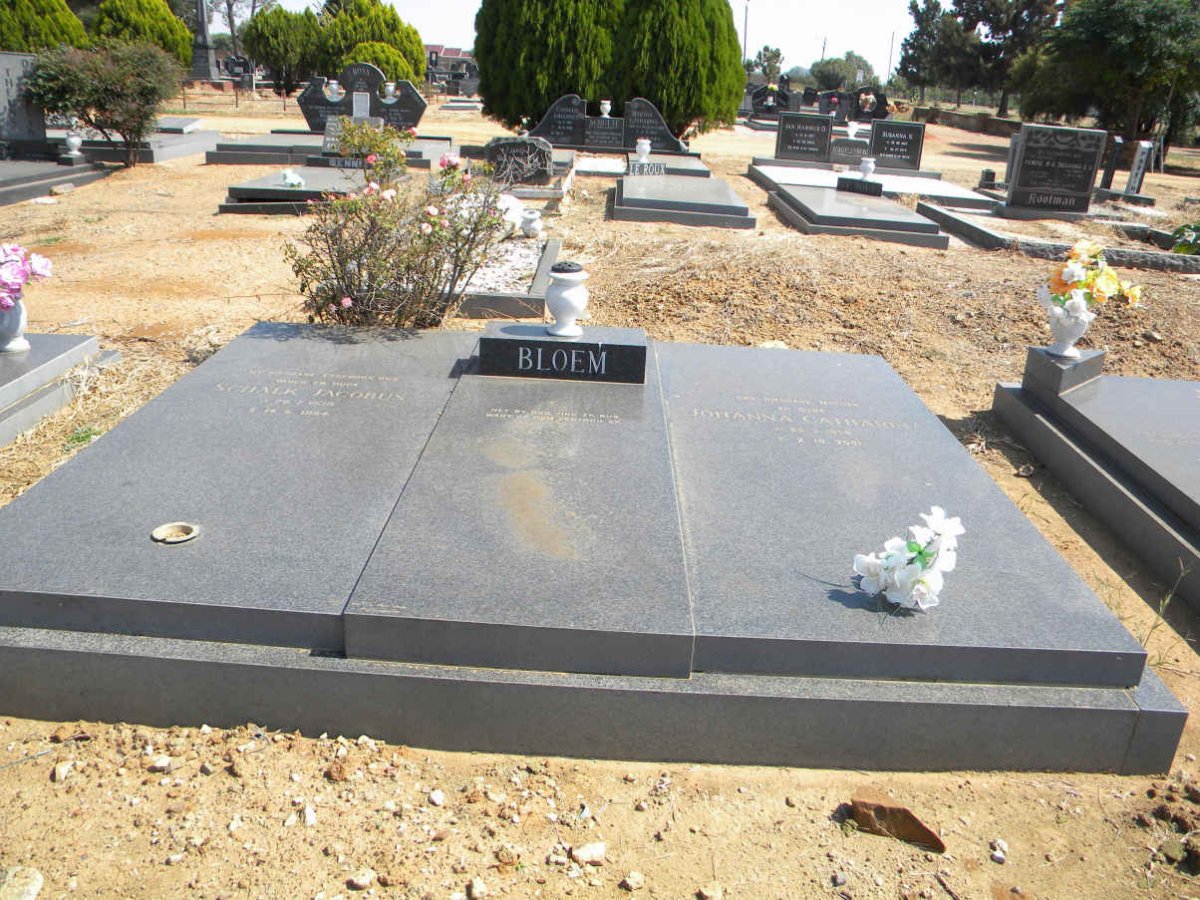 BLOEM Schalk Jacobus 1930-1994 &amp; Johanna Catharina 1932-2001