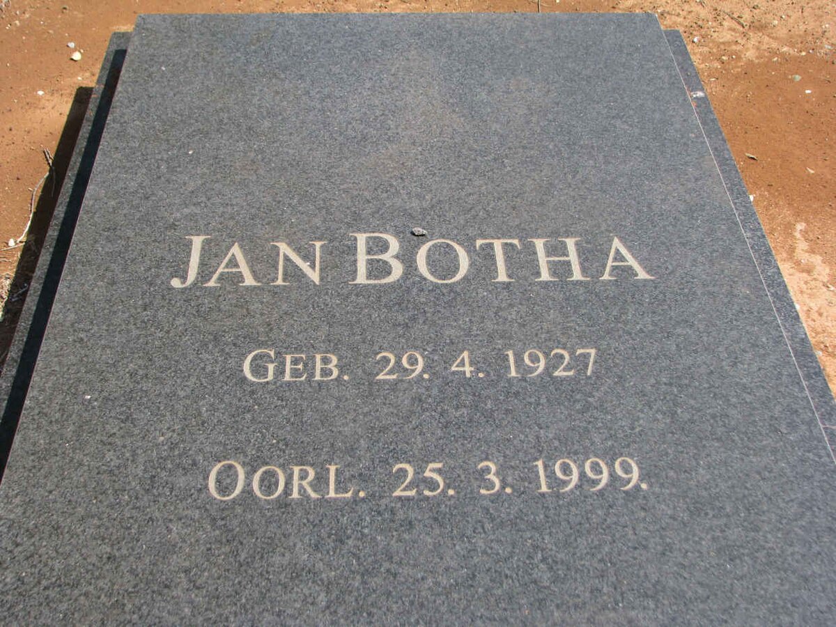 BOTHA Jan 1927-1999