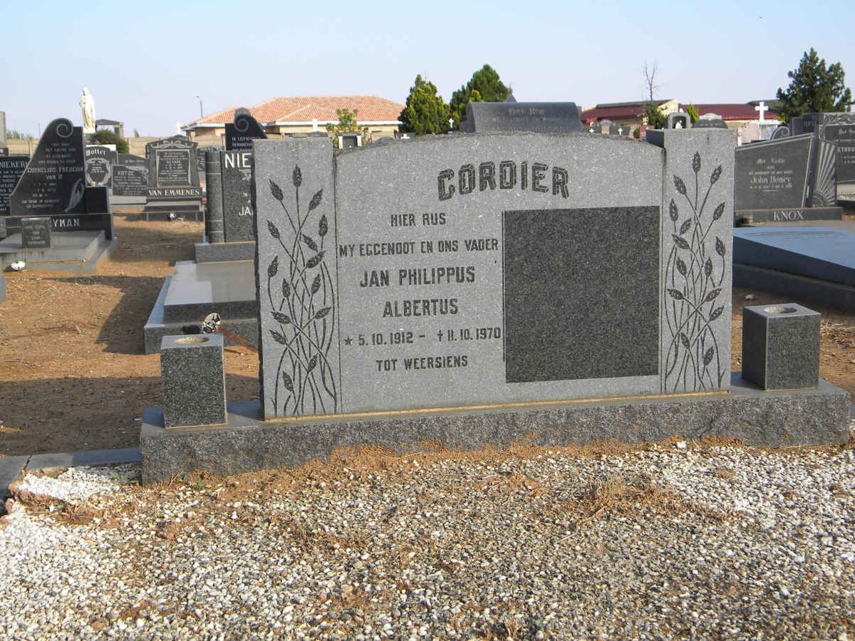 CORDIER Jan Philippus Albertus 1912-1970