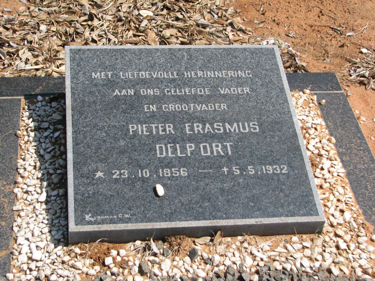 DELPORT Pieter Erasmus 1856-1932