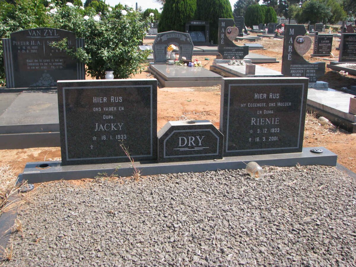 DRY Jacky 1933- &amp; Rienie 1933-2001