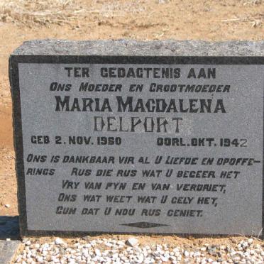DELPORT Maria Magdalena 1860-1942