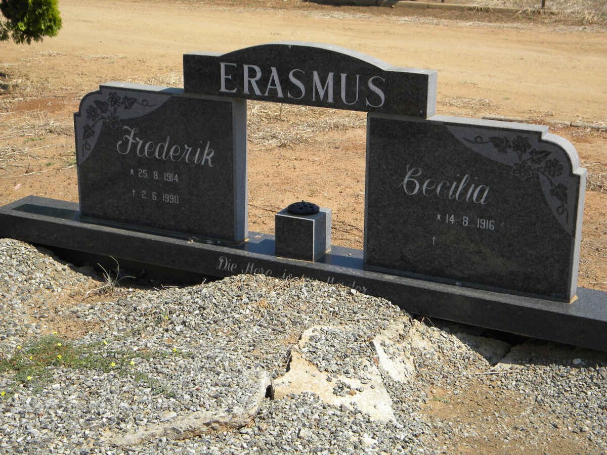 ERASMUS Frederik 1914-1990 &amp; Cecilia 1916-