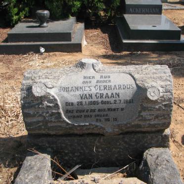 GRAAN Johannes Gerhardus, van 1905-1961