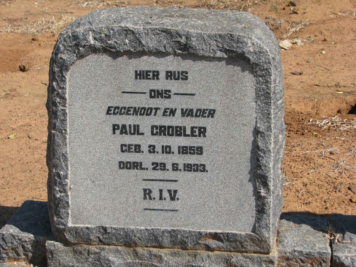 GROBLER Paul 1859-1933