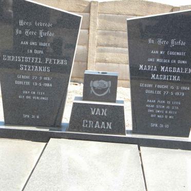 GRAAN Christoffel Petrus Stefanus, van 1897-1984 &amp; Maria Magdalena Magritha 1904-1979