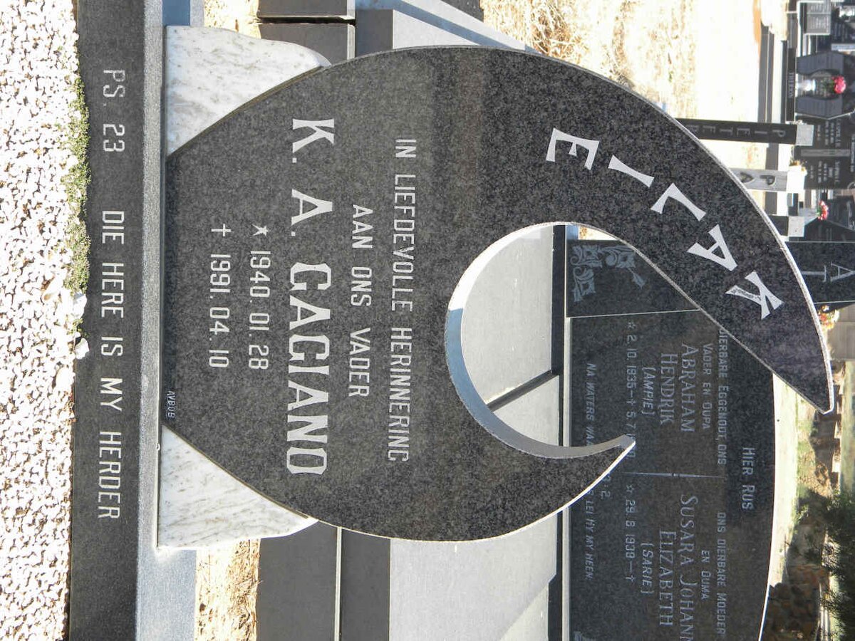 GAGIANO K.A. 1940-1991