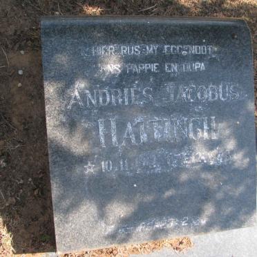 HATTINGH Andries Jacobus 1912-1978