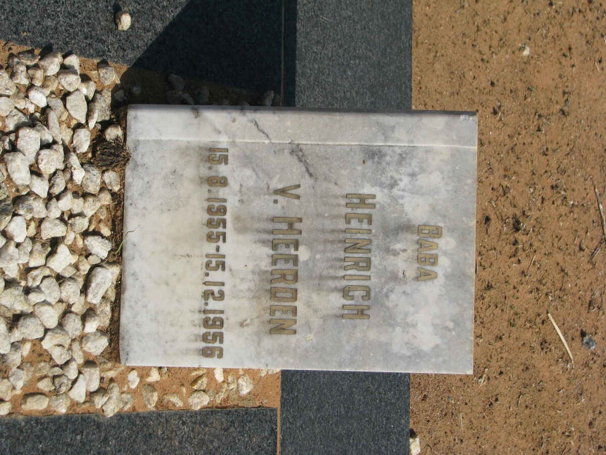 HEERDEN Heinrich, van 1955-1956