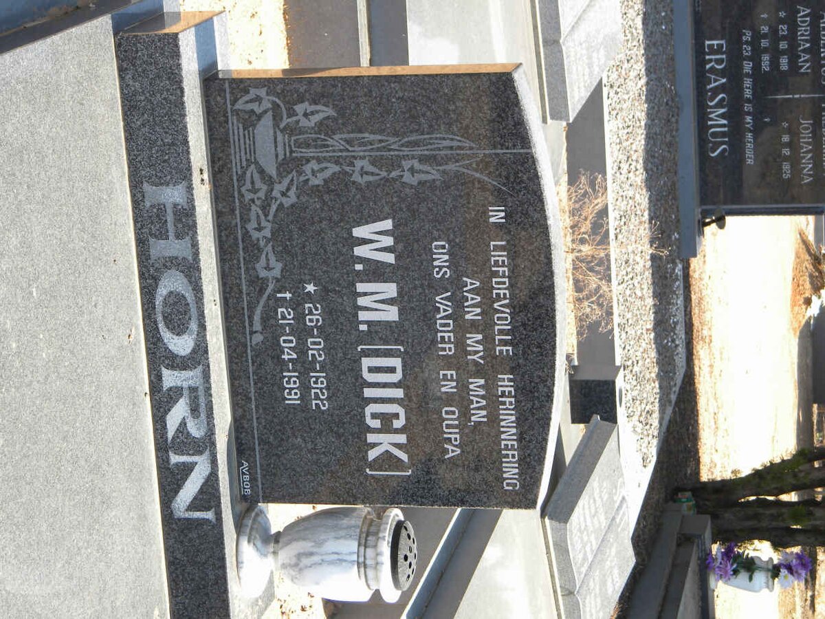 HORN W.M. 1922-1991