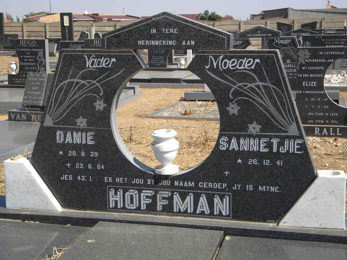 HOFFMAN Danie 1939-1984 &amp; Sannetjie 1941-