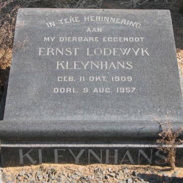 KLEYNHANS Ernst Lodewyk 1909-1957