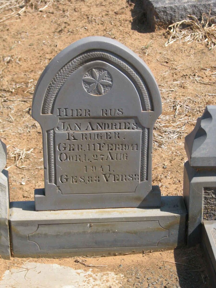 KRUGER Jan Andries 1941-1941
