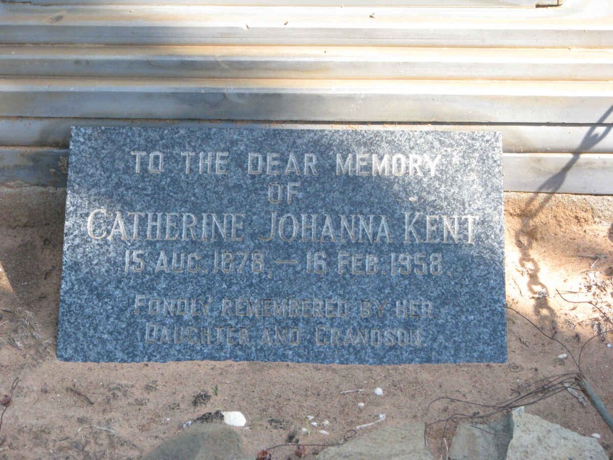 KENT Catherine Johanna 1878-1958