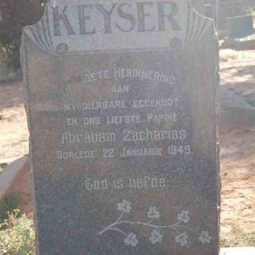 KEYSER Abraham Zacharias -1949