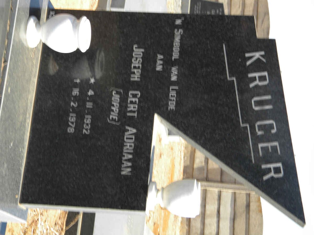 KRUGER Joseph Gert Adriaan 1932-1978