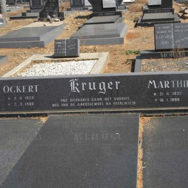 KRUGER Ockert 1928-1988 &amp; Marthie 1932-1999