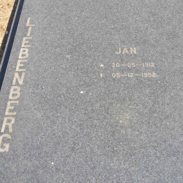 LIEBENBERG Jan 1912-1992