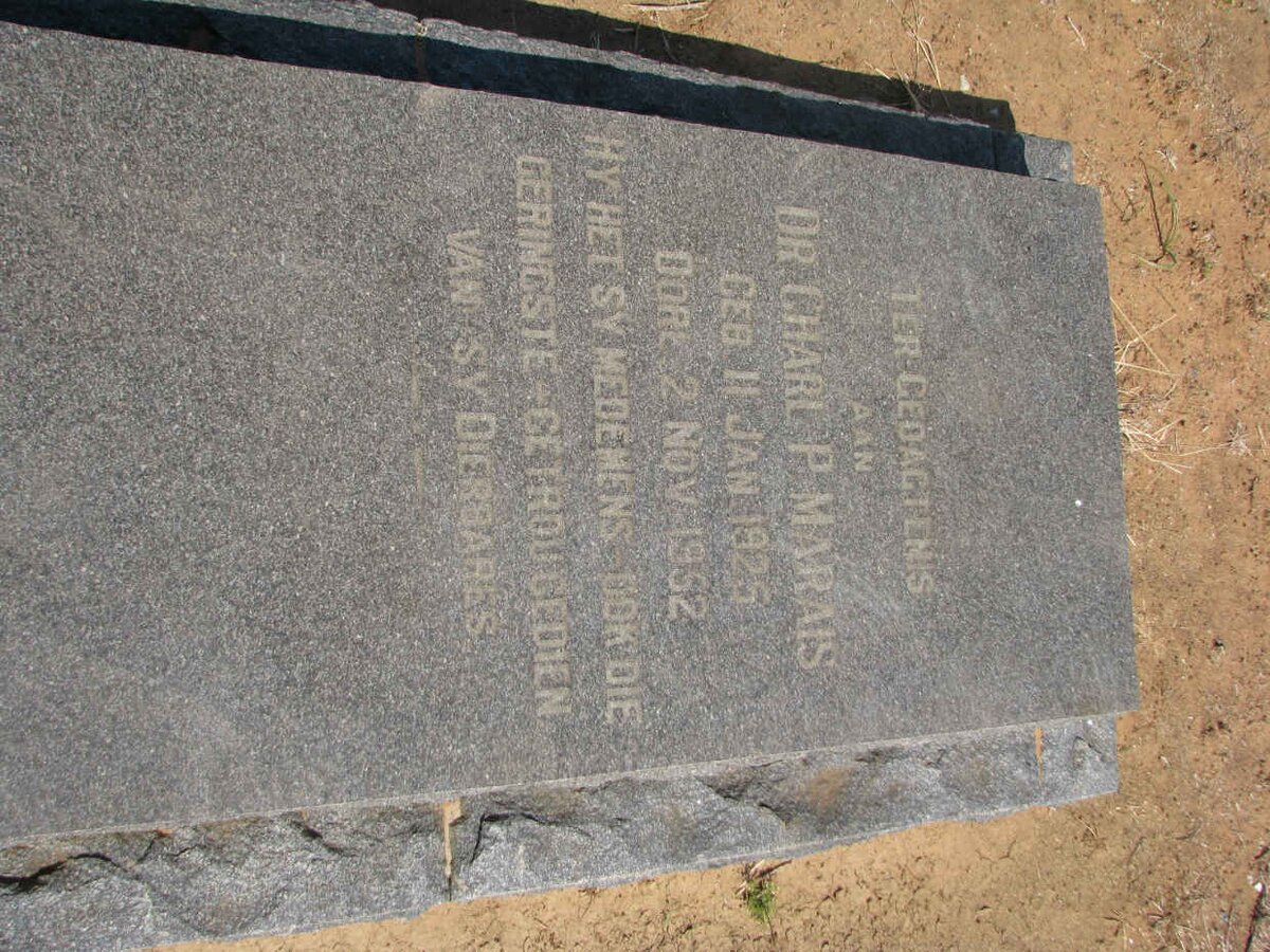 MARAIS Charl P. 1925-1952