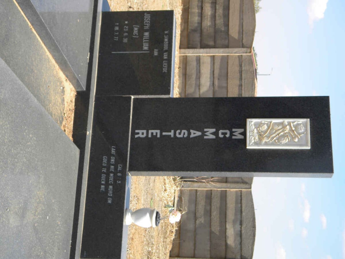 MC MASTER Joseph William 1930-1977