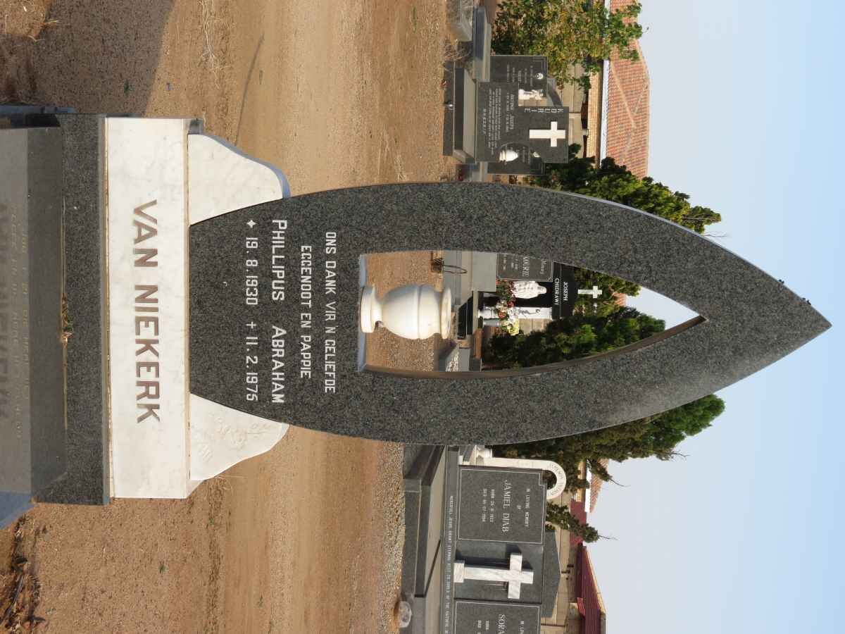 NIEKERK Phillipus Abraham, van 1930-1975