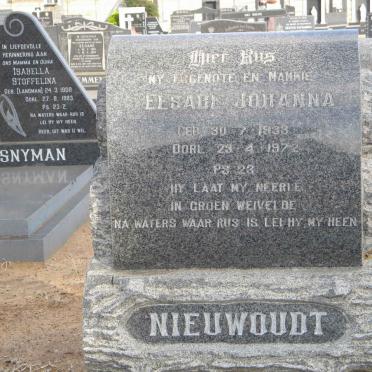 NIEUWOUDT Elsabe Johanna 1933-1972