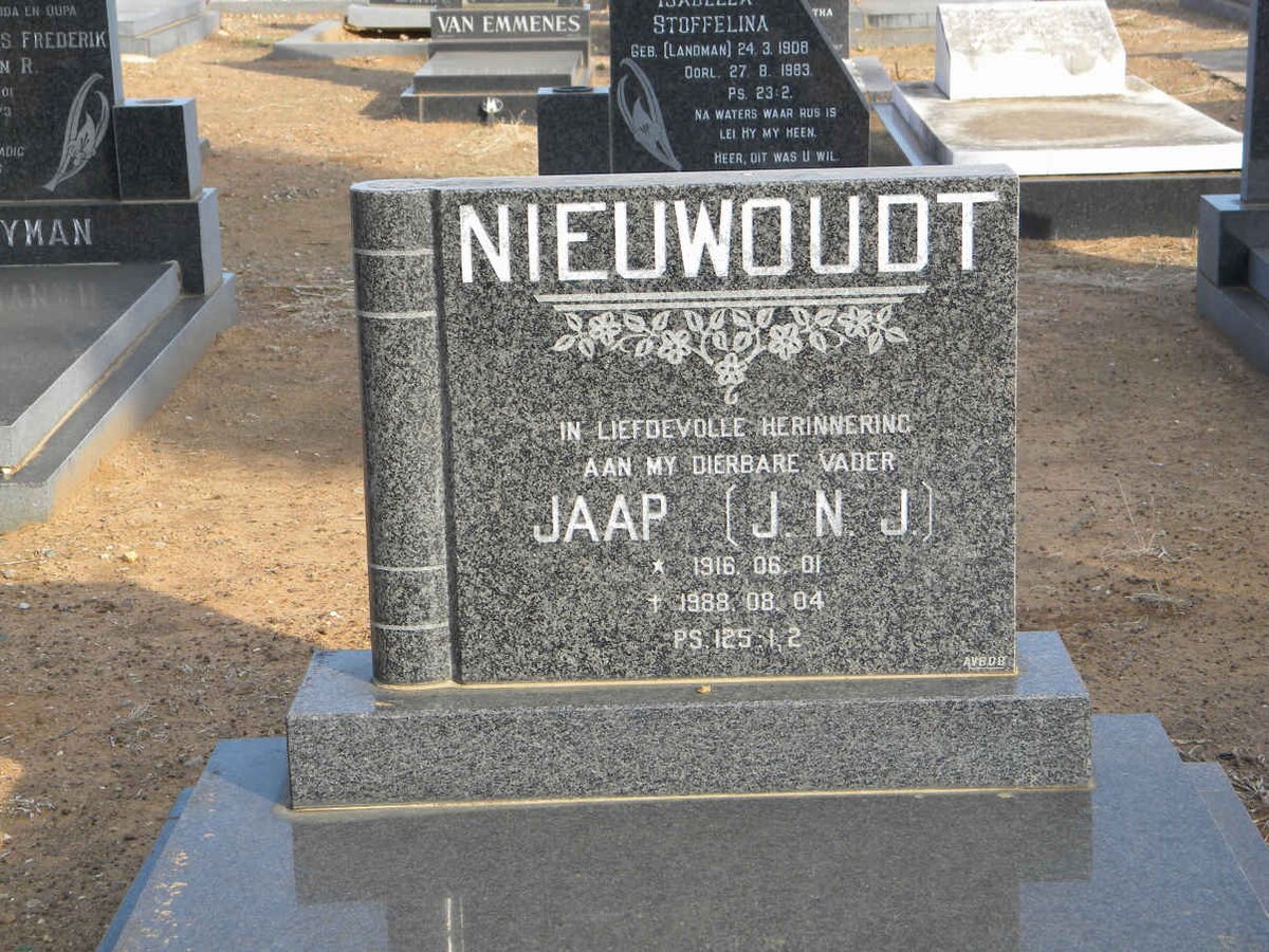NIEUWOUDT J.N.J. 1916-1988