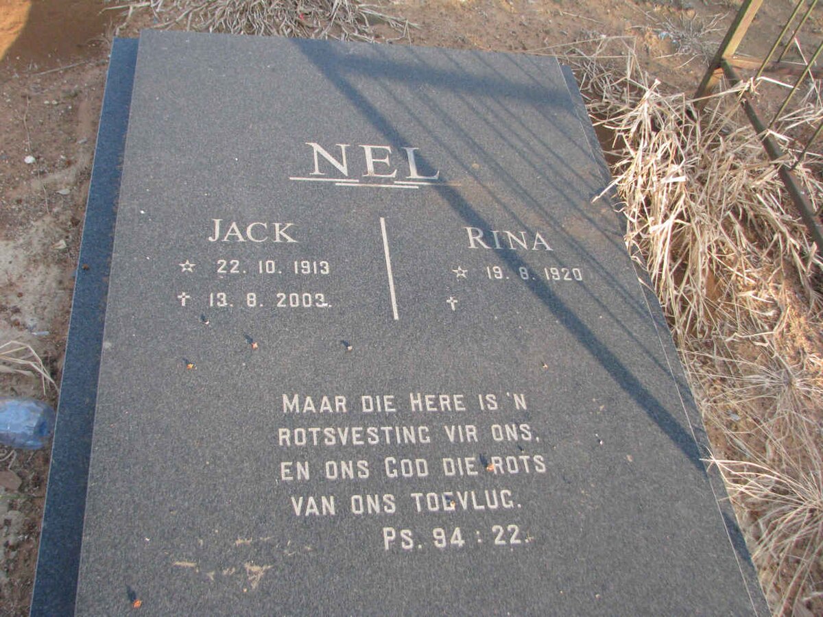 NEL Jack 1913-2003 &amp; Rina 1920-