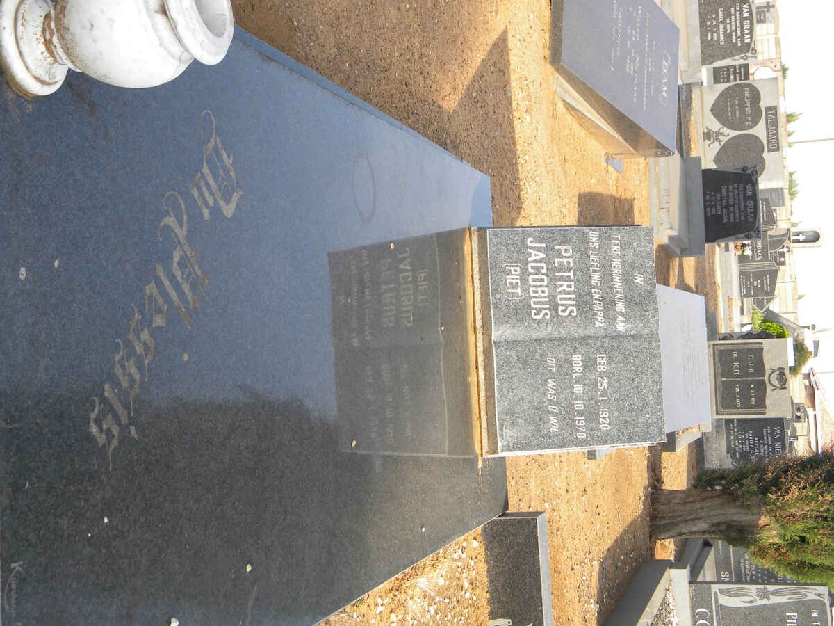 PLESSIS Petrus Jacobus, du 1920-1970