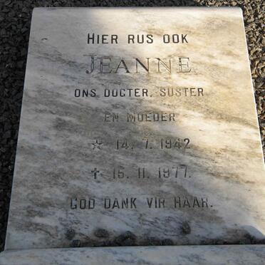 PLESSIS Jeanne, du 1942-1977