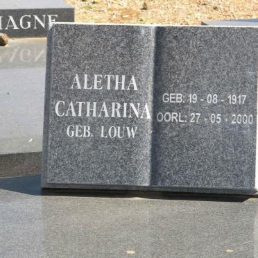 PRETORIUS Jacobus Stephanus 1913-2000 &amp; Aletha Catharina LOUW 1917-2000