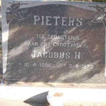 PIETERS Jacobus H. 1896-1972