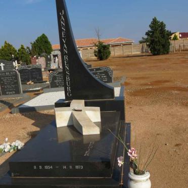 RENSBURG Renier, Janse van 1954-1973