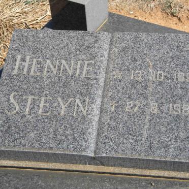STEYN Hennie 1898-1989