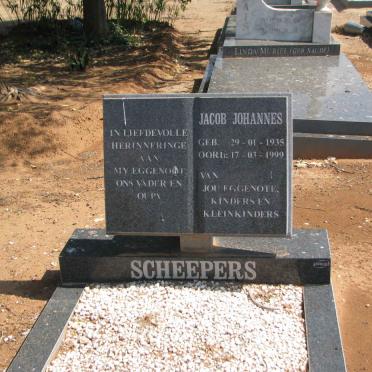 SCHEEPERS Jacobus Johannes 1935-1999