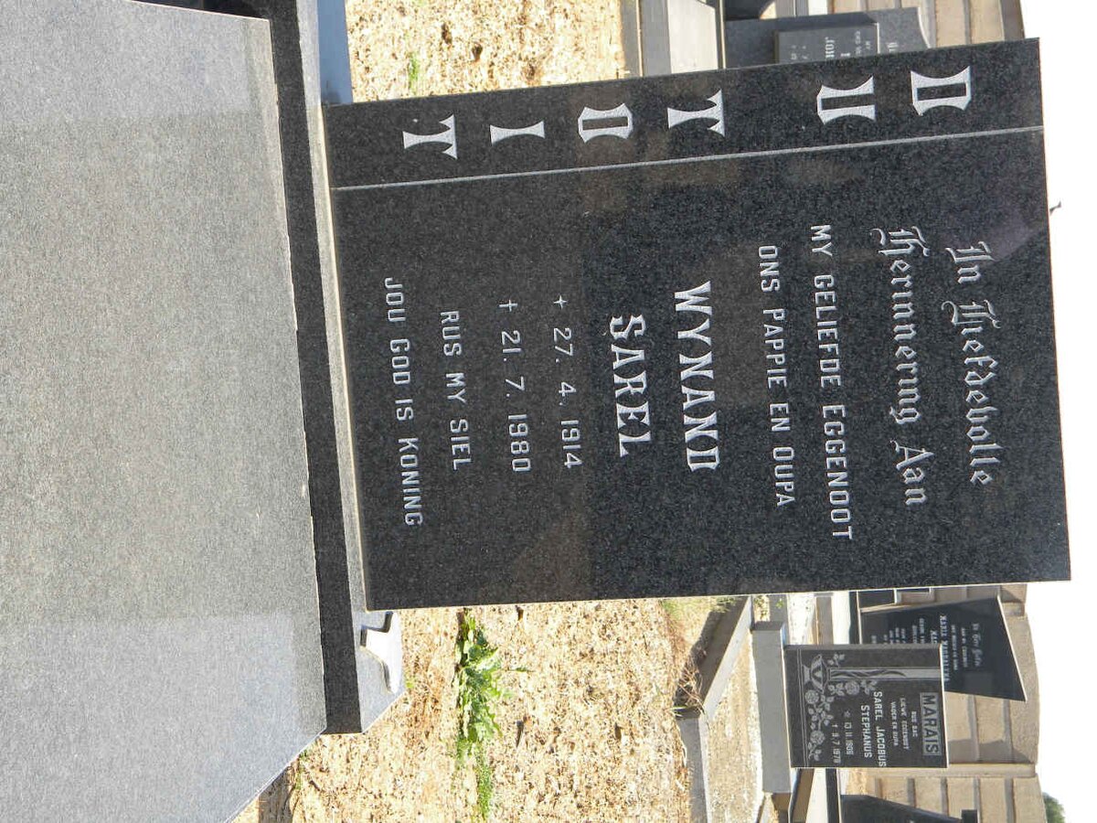 TOIT Wynand Sarel, du 1914-1980