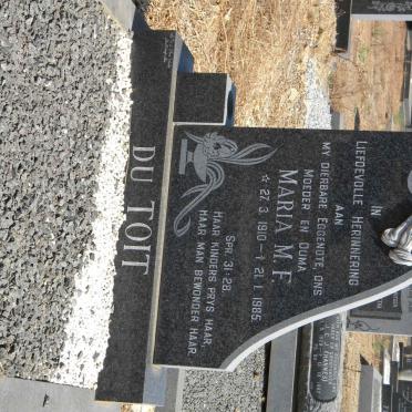 TOIT Maria M.F., du 1910-1985