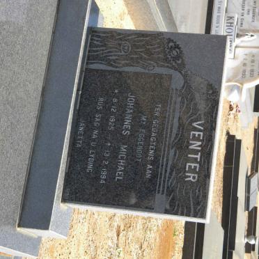 VENTER Johannes Michael 1925-1994