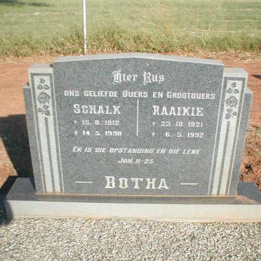 BOTHA Schalk 1912-1998 &amp; Raaikie 1921-1992