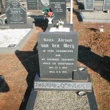 BERG Louis Adriaan, van den 1894-1975