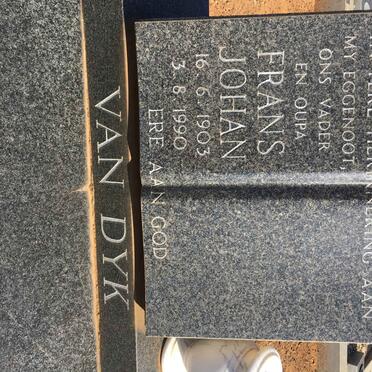 DYK Frans Johan, van 1903-1990