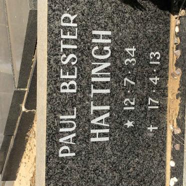 HATTINGH Paul Bester 1934-2013