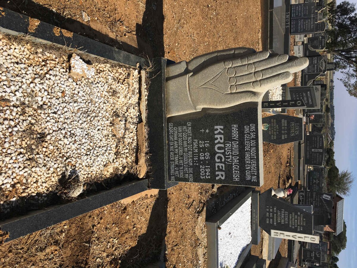 KRUGER Harry David Dalgleish 1943-2003